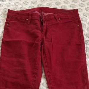 Blank NYC red jeans